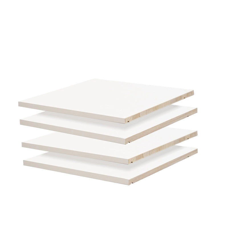 Palace Imports 100% Solid Wood Set of 4 Small Shelves for Kyle Wardrobe Armoires