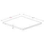Palace Imports 100% Solid Wood Set of 4 Small Shelves for Kyle Wardrobe Armoires