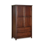 Grain Wood Furniture Shaker 2-Door Solid Wood Armoire - 41x72x22