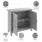 Key West Small Storage Cabinet with Doors by Bush Furniture
