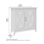 Key West Small Storage Cabinet with Doors by Bush Furniture