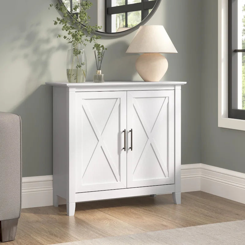 Key West Small Storage Cabinet with Doors by Bush Furniture