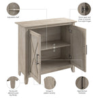 Key West Small Storage Cabinet with Doors by Bush Furniture