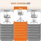 Drafting Chair - Tall Office Chair for Adjustable Standing Desks