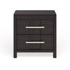 Tass Transitional Solid Wood 2-Drawer Nightstand by Furniture of America