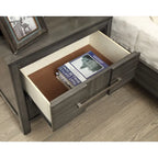 Tass Transitional Solid Wood 2-Drawer Nightstand by Furniture of America