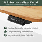 FEZIBO Standing Desk with Drawer, Adjustable Height Electric Stand up Desk, Sit Stand Home Office Desk, Ergonomic Workstation
