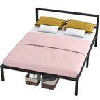 King Modern Metal Platform Bed Frame