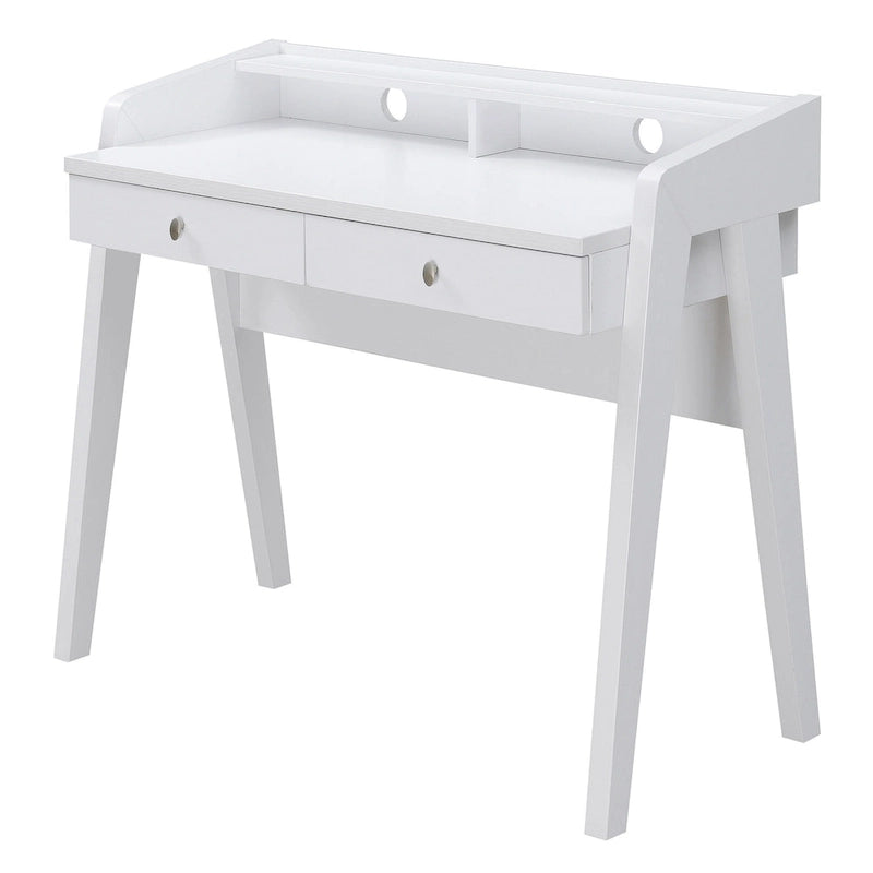 Convenience Concepts Newport Deluxe 2 Drawer Desk with Shelf