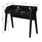 Convenience Concepts Newport Deluxe 2 Drawer Desk with Shelf
