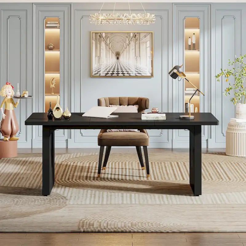 70.9-Inch Large Executive Desk, Modern Simple Office Computer Desk