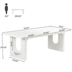 70.9-Inch Large Executive Desk, Modern Simple Office Computer Desk