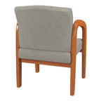 Work Smart Medium Oak Finish Wood Visitor Chair