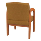 Work Smart Medium Oak Finish Wood Visitor Chair