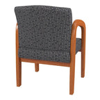 Work Smart Medium Oak Finish Wood Visitor Chair