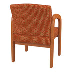 Work Smart Medium Oak Finish Wood Visitor Chair