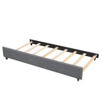 Upholstered Platform Bed with Trundle