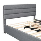 Upholstered Platform Bed with Trundle