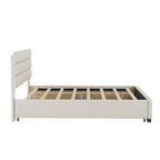 Upholstered Platform Bed with Trundle
