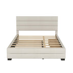 Upholstered Platform Bed with Trundle
