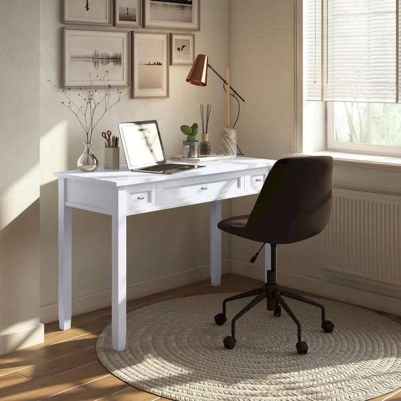 WYNDENHALL Norfolk Solid Wood Transitional Writing Office Desk