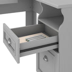 Fairview L Shaped Desk with Hutch and File Cabinet by Bush Furniture