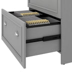 Fairview L Shaped Desk with Hutch and File Cabinet by Bush Furniture