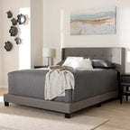 Contemporary Tufted Fabric Bed by Baxton Studio