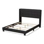 Contemporary Tufted Fabric Bed by Baxton Studio