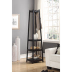 Roundhill Furniture Vassen 3-tier Storage Shelf Standing Coat Rack