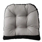 Sweet Home Collection 2 Piece Velvet Ribbed Non Slip Rocking Chair Cushion Sets