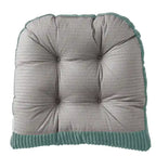 Sweet Home Collection 2 Piece Velvet Ribbed Non Slip Rocking Chair Cushion Sets
