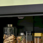 HOMCOM Freestanding Modern 4 Door Kitchen Pantry, Storage Cabinet Organizer with 6-Tier Shelves, and 4 Adjustable Shelves