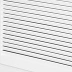 HOMCOM 47 Modern Storage Cabinet Buffet Sideboard with Drawers and Louvered Doors- White - 47.25 W x 15.75 D x 31.5 H