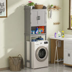 VEIKOUS Bathroom Over The Toilet Storage Cabinet Organizer With Doors and Shelves