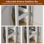 VEIKOUS Bathroom Over The Toilet Storage Cabinet Organizer With Doors and Shelves
