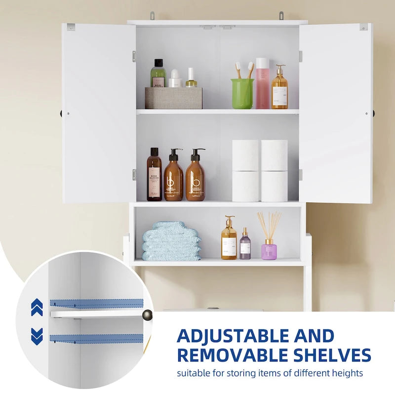 Moasis 67 Tall Toilet Storage Rack Over The Toilet with Metal Base
