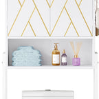 Moasis 67 Tall Toilet Storage Rack Over The Toilet with Metal Base