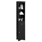 66 H Tall Bathroom Storage Cabinet with Drawer & Adjustable Shelves