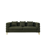 81 Inch Oversized 3 Seater Sectional Sofa, Living Room Comfort Fabric Sectional Sofa - Deep Seating Sectional Sofa, Soft Sitting