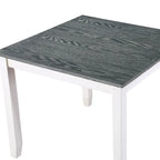 Badia Transitional White 5-Piece Square Dining Table Set by Furniture of America