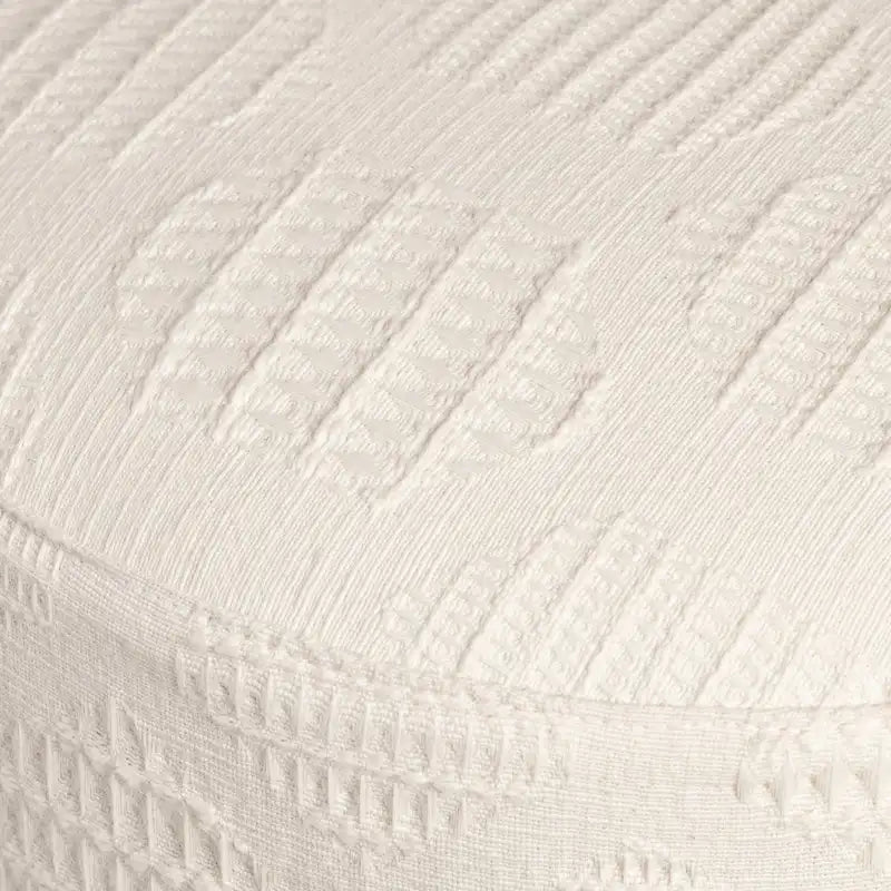 Calliope Cream Round Stool