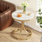 Modern Round End Side Accent Table for Entryway Living Room