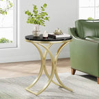 Modern Round End Side Accent Table for Entryway Living Room