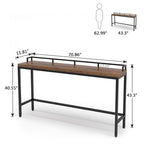 Narrow Console Table, Sofa Table Behind Couch, Hallway Entrance Table