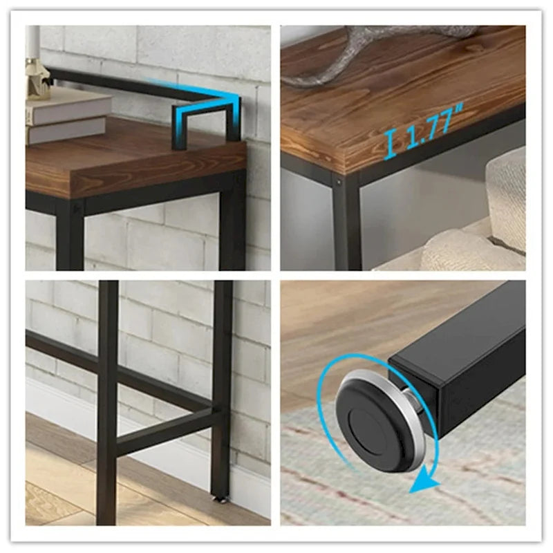 Narrow Console Table, Sofa Table Behind Couch, Hallway Entrance Table