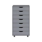 Office File Cabinets Wooden File Cabinets for Home Office Lateral File Cabinet File Cabinet Mobile Storage Drawer Cabinet - Grey