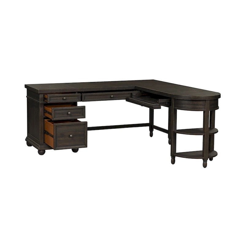 Harvest Home Chalkboard Opt L Shaped Desk Set