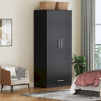 South Shore 2Door Wardrobe Armoire with Storage Drawer and hanging rod