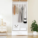 South Shore 2Door Wardrobe Armoire with Storage Drawer and hanging rod